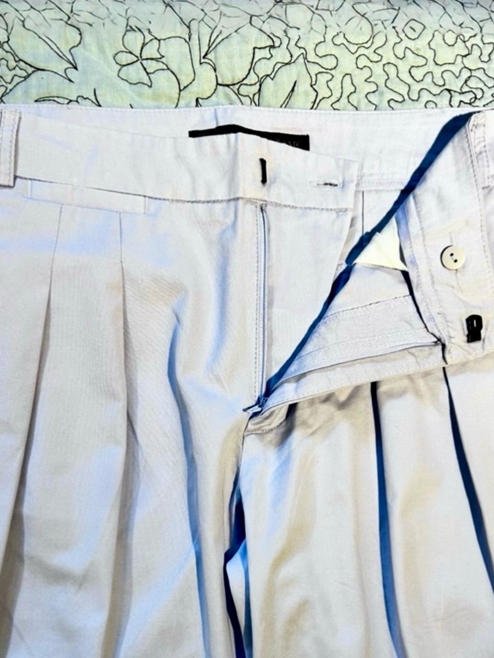 ZARA Basic Pleated High Waist Lavender Crop Ankle Trousers Size S💛 - Picture 6 of 9